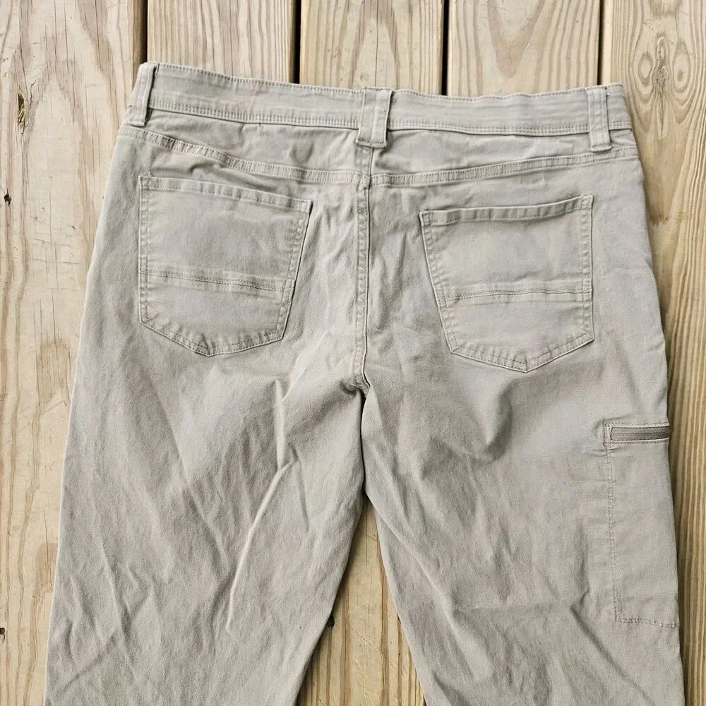 WP Weatherproof Men's 36x32 Active Stretch Utility Pants Dark Khaki Gray